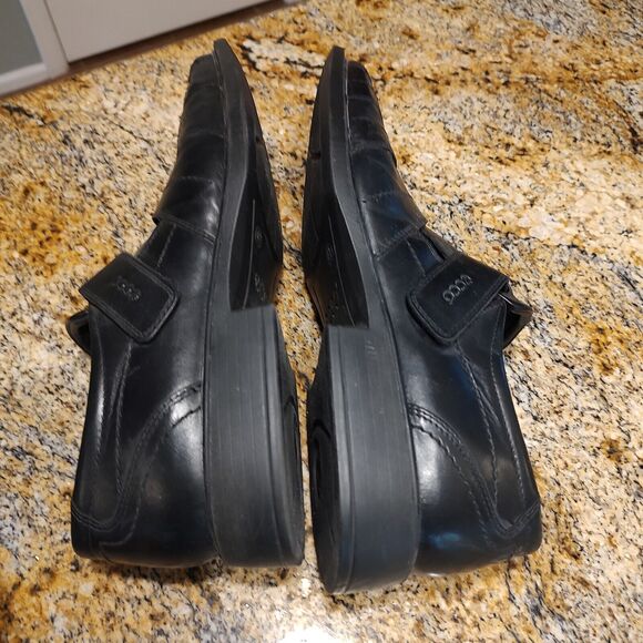 ECCO Mens Abel Black Monk Strap Weave Oxford Dress Shoe 601314 EUR 47 US 13-13.5 - Picture 7 of 12